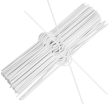 UKCOCO 100 Stück Haken für Kalender, vielseitig einsetzbar, für Kalender, Notizbücher, Banner und Poster, werkzeuglose Installation, Weiß
