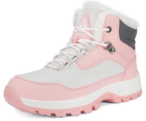 Mishansha Stivali Donna Invernali Antiscivolo 36-42 EU | Scarpe da Escursionismo, Imbottiti, Comode, Trekking, Spostamenti Quotidiani
