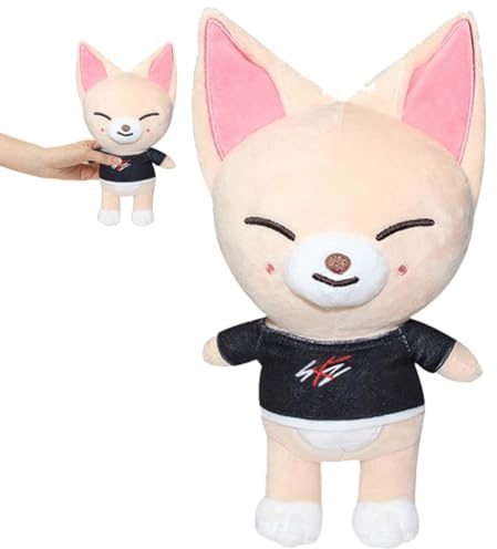 HAUZMLL Stray Fuchs Beruhigungsplüschtier – Weiches Kuscheltier, Kuschelkissen, Cartoon-Softtoy, Liebhaber des Spiels & Freunde Geburtstagen & Feierlichkeiten