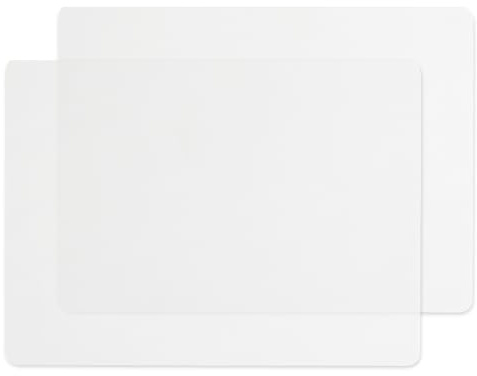 Rairsky 2 Alfombrillas de Silicona Transparente 40 x 30 cm para Restaurante | Manteles Individuales de Silicona, Alfombrillas de Silicona para Manualidades, Resistente al Calor, Antideslizantes, Lavables