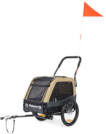 Polisport Hundeanhänger & 2-in-1-Kinderwagen Größe M, Max. 23 kg