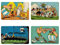Logoshirt® Asterix I Obelix I Miraculix I Majestix I Frühstücksbrettchen I Schneidebrett I 23x14cm I 4er Set I spülmaschinenfest & hitzebeständig I Lizenziertes Originaldesign
