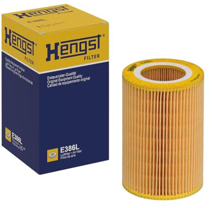 HENGST - Luftfilter E386L - Luft-Filtereinsatz für KFZ | Hochwertiger Motorluftfilter für Otto- oder Dieselmotor - Schutz für Motoren - Wasserbeständig
