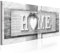 decomonkey Bilder Home Haus 120x40 cm 1 Teilig Leinwandbilder Bild auf Leinwand Vlies Wandbild Kunstdruck Wanddeko Wand Wohnzimmer Wanddekoration Deko Textur grau