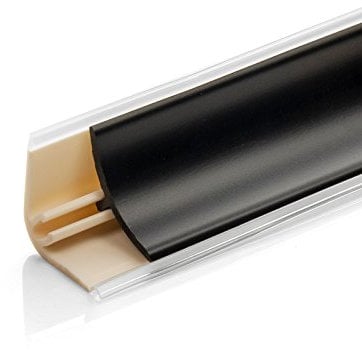 DQ-PP 3m WINKELLEISTE | Schwarz matt | 13 x 13mm | PVC | Küchenleiste Arbeitsplatte Abschlussleiste Küchenabschlussleiste Wandabschlussleiste Tischplattenleisten