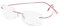 KoKoBin Randlose Lesebrille, superleicht, Titan, für Herren und Damen, Sonnenlesebrille, Rosa, +1,0