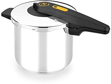 Bra Excellent Olla A Presión Rápida 9L, Apertura Tipo Tijera, Acero Inox 18/10, Fácil De Utilizar Y Segura, Apta Para Todo Tipos De Cocinas E Inducción