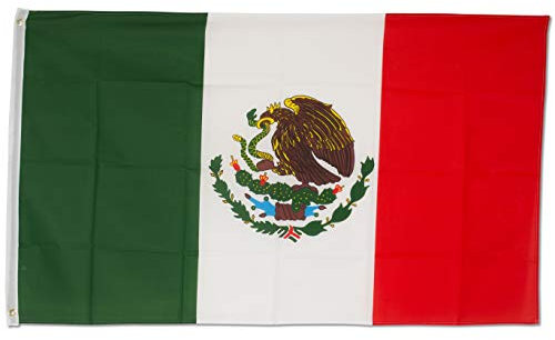 SCAMODA Bundes- und Länderflagge aus wetterfestem Material mit Metallösen, Outdoor Fahne & Flagge (Mexico) 150x90cm