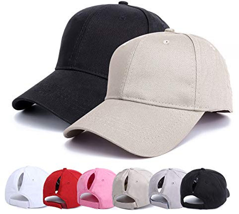 Earnmore Damen Baseball Cap - Pferdeschwanz Kappe Outdoor Mesh Basecap Retro Mützen Unisex Trucker Baseballkappe Hat Mit Zöpfen Loch Loop Hut Hohe Bun Herren