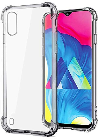 Transparent Silikonhülle TPU Anti-Shock für Samsung Galaxy A10 y M10, Handyhülle Premium Kratzfest TPU Durchsichtige Schutzhülle