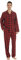 YUSHOW Schlafanzug Herren Lang Zweiteiliger Flanell Baumwolle Winter Karierte Schlafanzüge Ultraweiche Langarm Oberteil Weich Pyjamahose mit Tasche Männer Pyjama Set Weihnachtsrot M