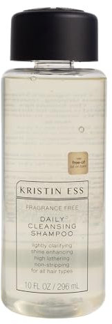 Fragrance Free Daily Cleansing Shampoo by Kristin Ess for Unisex – 10 oz Shampoo