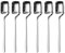 IQCWOOD Demitasse Lot de 6 cuillères à expresso en acier inoxydable 14 cm