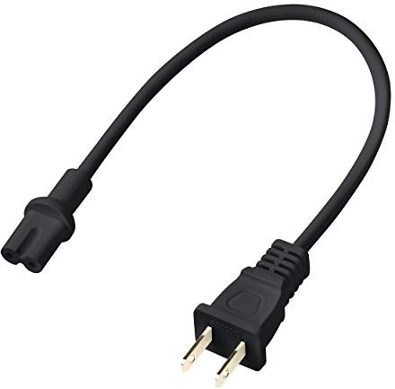 Vebner 12-Inch Power Cord Compatible with Sonos Five, Sonos Play 5, Sonos Beam, Sonos Arc, Sonos Amp, Sonos Playbase, Sonos Sub Gen 3 and Sonos Sub Mini - Black