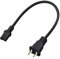 Vebner 12-Inch Power Cord Compatible with Sonos Five, Sonos Play 5, Sonos Beam, Sonos Arc, Sonos Amp, Sonos Playbase, Sonos Sub Gen 3 and Sonos Sub Mini - Black