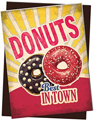 Kühlschrankmagnet mit American Diner Classics - Donuts Motiv