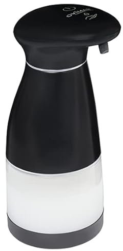 ovimar Sensor Seifenspender Froya | berührungslos Händewaschen | automatisch | schwarz | freistehend oder ohne Bohren wandmontiert Dank der mitgelieferten Wandhalterung