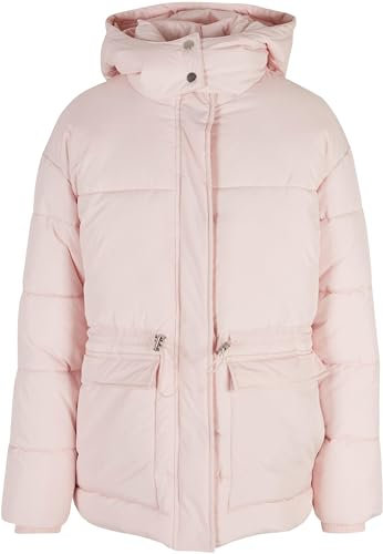 Urban Classics Damen Ladies Waisted Puffer Jacket pink, XL
