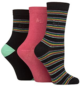 Pringle Ladies Patterned Cotton and Recycled Polyester Socks Pack of 3