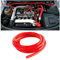 CGEAMDY Universale Tubicino Auto, 6mm Di Diametro Interno 3m Alta Temperatura Tubo Per Vuoto In Silicone, Linea Silicone del Tubo di Vuoto di Sostituzione per Del Veicolo (Rosso)