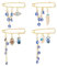 WEBEEDY 4 Stück Evil Eye Brosche Türkischer Strass Böses Auge Charme Amulett Blau Glücksbringer Sicherheits Brosche Pin Schmuck für Viel Glück
