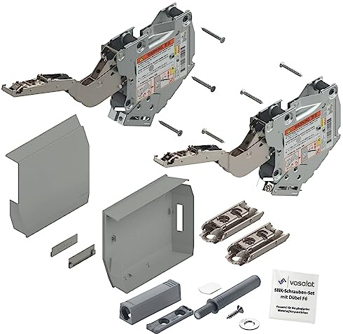 Blum Aventos TipOn Kraftspeicher 960-2215 hellgrau Klappbeschlag m.Montageplatte