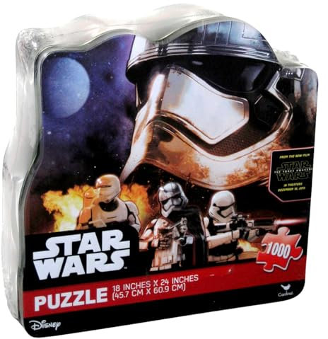 FNX Star_ars Classic The Force Awakens: Captain Phasma Stormtroopers – 1000 Teile Sammler-Puzzle mit Dose | 45,7 x 61 cm | Offizielles Lizenzprodukt von Cardinal