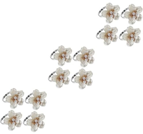 Zerodeko 3 Sätze 4St Rose Serviettenringe serviettenhalter Ringe Serviettenringe zum Valentinstag Vintage-Dekor Silberner Serviettenhalter esstisch schmuck Serviettenschnalle Kristall Rosen