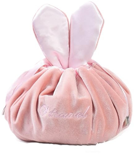 Groß Schminktasche, Kordelzug Kulturbeutel, Tragbare Kosmetiktasche Mit Kordelzug, Portable Lazy Bag, Kaninchen Kordelzug Kosmetiktasche, Zur Aufbewahrung Von Kosmetika, Toilettenartikeln, Spielzeug