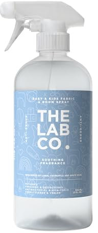 The Lab Co. Fabric & Room Spray | Eliminates Bad Odours | Neutralises Nasty Smells | Anti-Bacterial | Soothing Fragrance with Linen Chamomile White Rose Essential Oils | 500ml