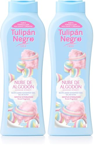 Tulipan noir, gel de bain en coton nuage, Soft Hydrate, 650 ml (Lot de 2)