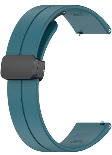 Magnetisch Armbänder für Withings ScanWatch 42mm Armband Damen Herren, 20mm Magnetverschluss Silikon Weiches Uhrenarmband Sport Verstellbares Ersatzband für Withings ScanWatch 42mm