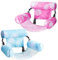 SLOOSH Flotadores Inflables para Adultos, 2 Paquetes de Sillas Flotantes, Flotadores Inflables para Adultos, Silla Flotante para Fiesta de Verano en Agua, Playa o Lago, Hojas Tropicales-Cian, Rosa