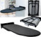 WUDLEP Folding Ironing Board Rotatable 180° Drawer Ironing Platform with Heat Resistant Cover for Cabinet Living Room Laundry Room，Pull Out Ironing Board 80 x 28 x 15 cm (Black)