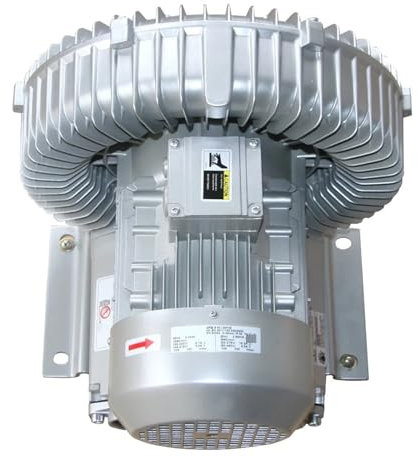 MJINA Blower Vortex ad Alta Pressione Vortice Pompa Vent 2RB630-7AH26 3KW/4HP Max 415m3/h Compressore d'Aria for la Pulizia del Ventilatore a Canale Laterale con Flusso d'Aria Elevato