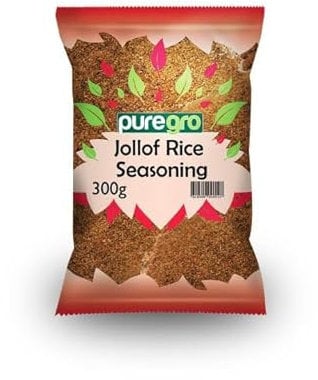 Puregro Jollof Rice Seasoning 300g | Pack of 1 | Classic Blend of Spices | Perfect for Flavor Rice | Jollof Seasoning | Premium Quality Product by Puregro.