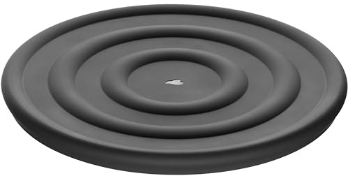 Leonardo Home CUCINA Deckel • 1 Stück • Runder Silikondeckel • Flexibler Mehrzweckverschluss • luftdicht • auslaufsicher • Schlichtes Design • spülmaschinengeeignet • ⌀ 22 cm • anthrazit • 055238