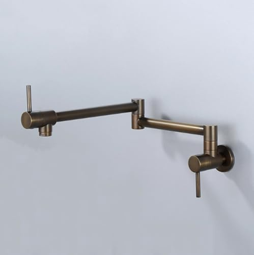 XSDSM Rubinetti A Muro Cucina Ottone Bronzo Rubinetto Lavello Cucina Pieghevole Solo Acqua Fredda