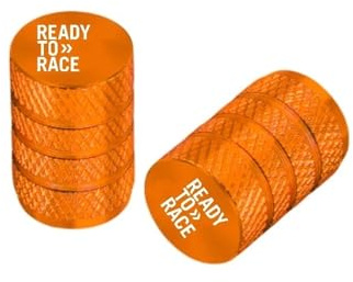 Motorrad-Ventilkappen Für KT@&M XC XCF XCW SX SXF EXC EXCF TPi 6Days Zubehör CNC-Aluminium-Ventilkappen Für Felgen Und Reifen, 1 Paar(Orange)