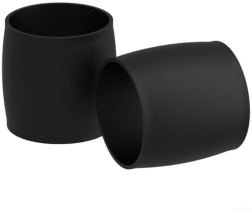 Bebykilemi Silikon-Lenkerband-Endkappenring für Rennrad, hohe Elastizität, witterungsbeständig, Montage ohne Werkzeug, sichere Anti-Rutsch-Passform, 3 x 2 cm, Schwarz