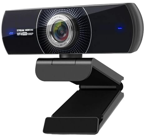 EBAYTV Webcam, Webcam en Streaming USB 934 HD 1080P 60fps avec Microphone for caméra Web de réunion sur Ordinateur