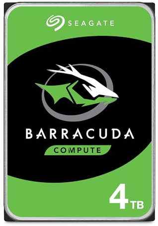 Seagate, ST4000DM004, Barracuda, drive da 4TB, 3,5” SATA 6 Gb/s 256 MB