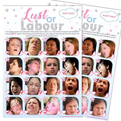 UK Baby Shower Co Ltd, Labour or Lust Baby Shower Party Game (Unisex)