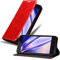 cadorabo Coque pour WIKO Sunny 3 en Rouge DE Pomme - Housse Protection avec Fermoire Magnétique, Stand Horizontal et Fente Carte - Portefeuille Etui Poche Folio Case Cover