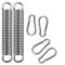 riijk 2 x Muelle de Silla Colgante para Silla Colgante con Marco o Montaje en el Techo | 4 mosquetones | para Silla Colgante, Columpio Colgante y Montaje de Saco de Boxeo | Fabricado en Alemania