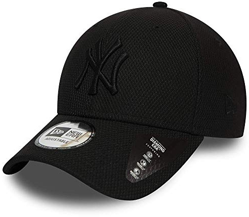 New Era Mono Team Colour 9Forty Adjustable Cap NY Yankees Schwarz Schwarz