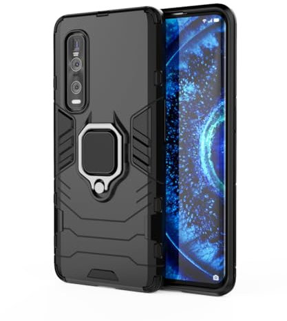SORAKA Funda para OPPO Find X2 Pro 5G con Anillo Funda TPU Suave Funda OPPO Find X2 Pro 5G con Placa de Metal para Soporte magnético de teléfono para automóvil