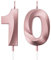 10. Geburtstag Kerzen Kuchen Nummer Kerzen Alles Gute zum Geburtstag Kuchen Topper Dekoration für Geburtstag Party Hochzeit Jahrestag Feier Lieferungen (Rose Gold)