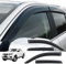 JHCHAN Wind Deflectors for Nissan Navara Accessories 2016-2025, Navara NP300 D23 MK4 Car Window Rain Guard Weather Shied Covers Protector Weathershield (4PCS)