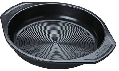 Circulon Ultimum Round 8 Inch Cake Tins for Baking - Non Stick Cake Tin 20cm, Freezer & Dishwasher Safe Carbon Steel Bakeware, Black